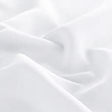 DWCN French Door Curtains – Rod Pocket Thermal Curtain for Doors with Glass Window, Kitchen and Patio Doors for Privacy, 25 X 40 Inches Long, 1 Curtain Panel with Tieback, Pure White