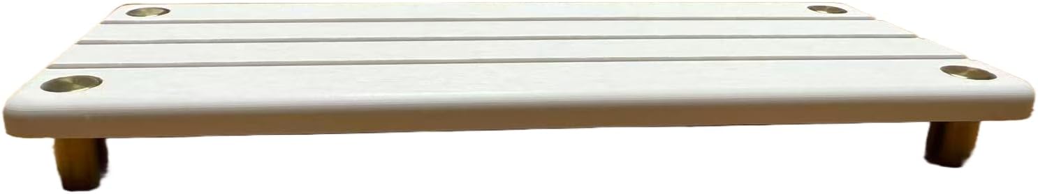 Instant Dry Sink Caddy Kitchen Sink Organizer, Quick Drying Diatomaceous Earth Stone Sink Tray Sponge Holder Soap Dish, Bathroom Countertop Vanity Dispenser Toothbrush, Gold White, 10" x 4"