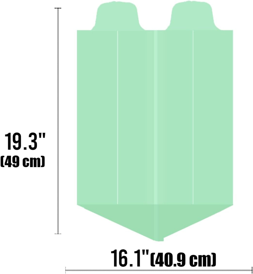 1-2 Gallon Flap Tie Compostable Trash Bags, 300 Count Small Compost Bags, Biodegradable Kitchen Garbage Bags, Food Scrap Waste Bags for Countertop Bin, ASTM D6400, US BPI Certified