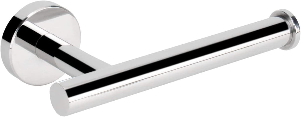 NearMoon Bathroom Toilet Paper Holder, Premium SUS304 Stainless Steel Rustproof Wall Mounted Toilet Roll Holder for Bathroom, Kitchen, Washroom (1 Pack, Chrome Finish)