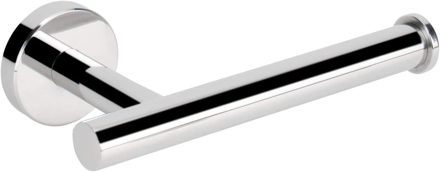 NearMoon Bathroom Toilet Paper Holder, Premium SUS304 Stainless Steel Rustproof Wall Mounted Toilet Roll Holder for Bathroom, Kitchen, Washroom (1 Pack, Chrome Finish)