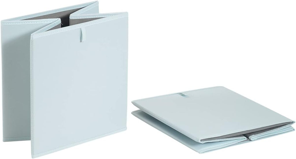 Amazon Basics Cube Organizer Bins, Collapsible Storage Baskets for Shelves, Jade Green, Pack of 6, 13x15x13"