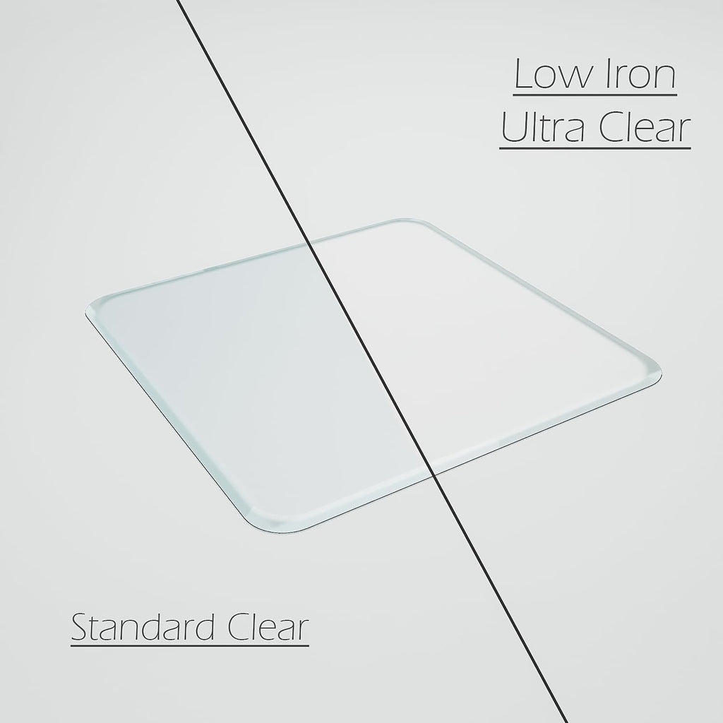 Glass Chair Mat with Exclusive Beveled Edge by Clearly Innovative 1/4” Thick Ultra-Clear Glass, Protect Your Home or Office Floor, Hardwood or Carpet (STARPHIRE, 45" by 53")