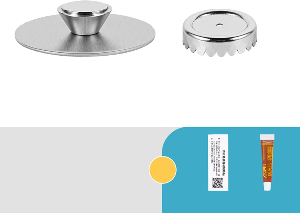 Magnetic Soap Holder, Stainless Steel Wall Mount Waterproof Bathroom Organizer for Showers/Sinks (2Pcs-Glue)