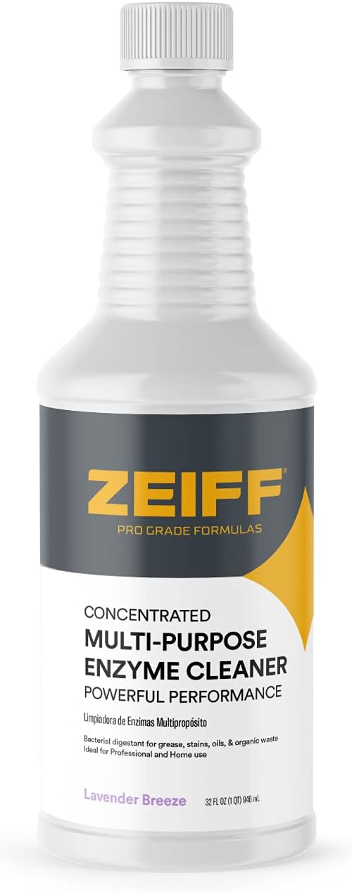 Pro-Grade Multi-Purpose Probiotic Enzyme Cleaner - Pet Stain and Odor Remover, Drain Cleaner - Powerful Cleaning & Odor Eliminating Formula For Professional & Home Surfaces - 32 Ounce