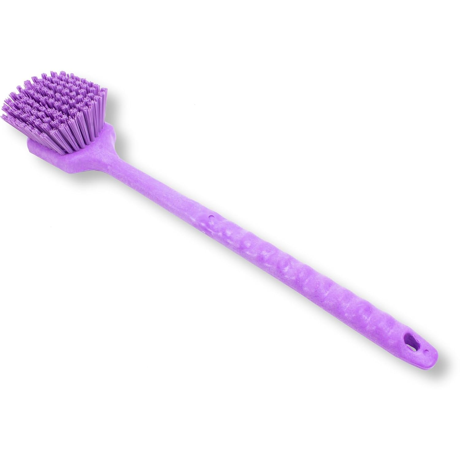 SPARTA 40501EC68 Plastic Large Scrub Brush, Kitchen Brush, Utility Brush With Long Handle For Cleaning, 20 Inches, Purple