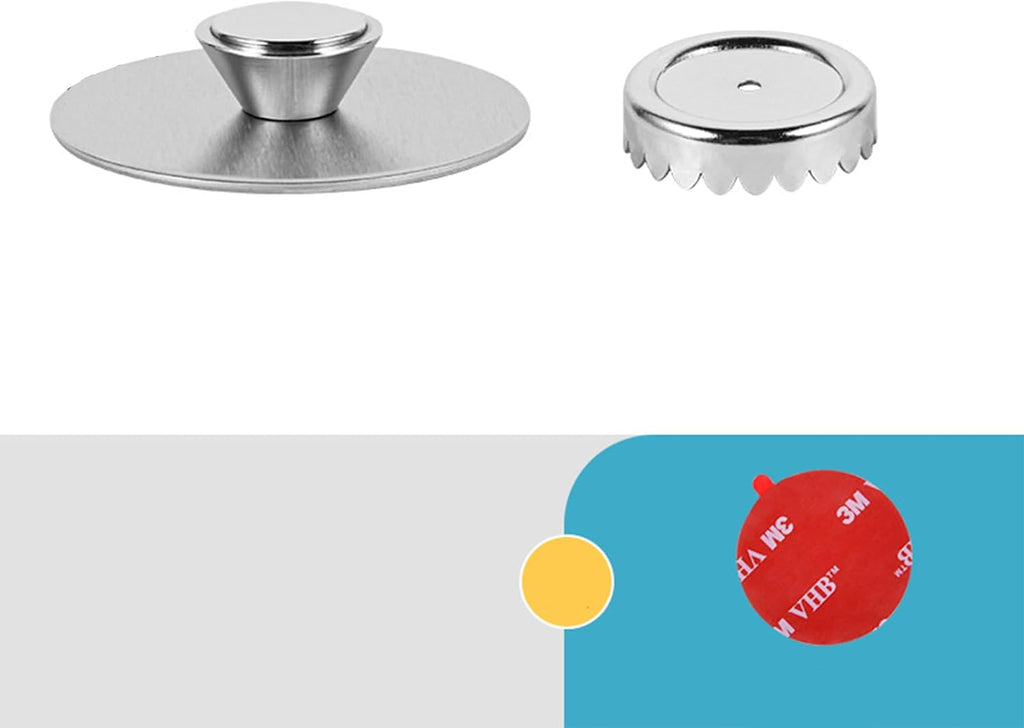 Magnetic Soap Holder, Stainless Steel Wall Mount Waterproof Bathroom Organizer for Showers/Sinks (2Pcs-3M)