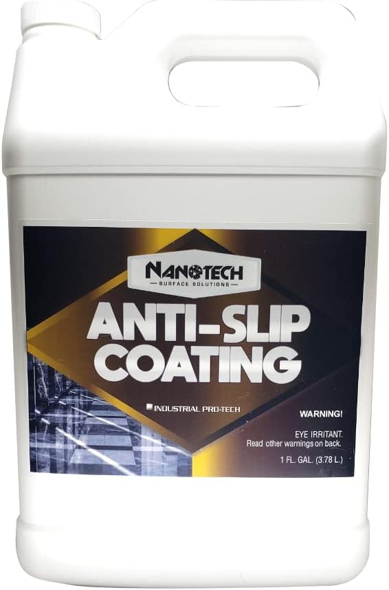 Nanotech Surface Solutions Anti-Slip Coating - Works in Minutes, Reduces Slip & Fall Accidents Due to Wet Floors - for Porcelain, Ceramic, Mosaic Tile, 1 Gallon (128 Oz.)