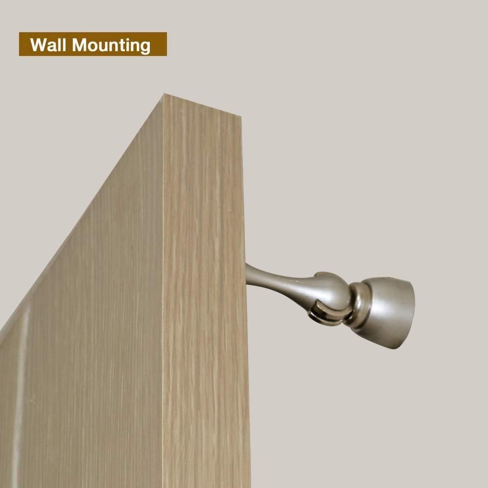 Magnetic Door Stop, Magnetic Door Catch, Door Holder, Door Stops, Wall Mounted, Floor Mounted, Door Banging Prevention (Brown, Small x 2pack)