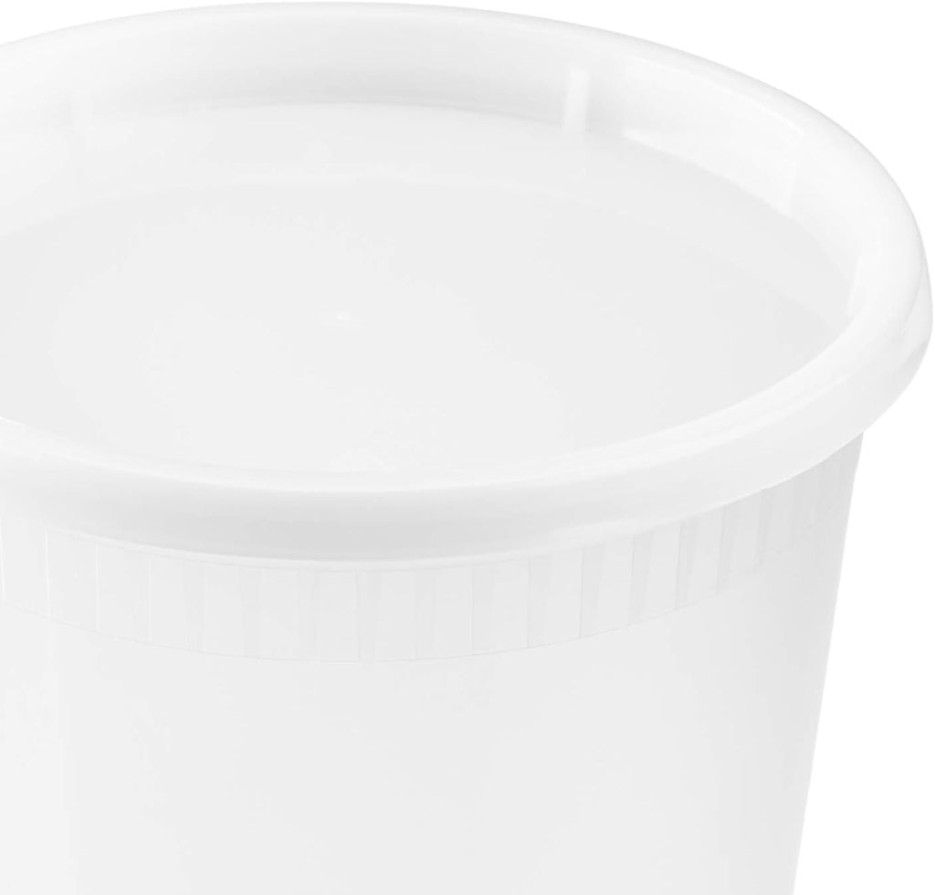 Karat [32oz - 240 ct] Clear PP Injection Molded Round Deli Containers with Lids (FP-IMDC32-PP)