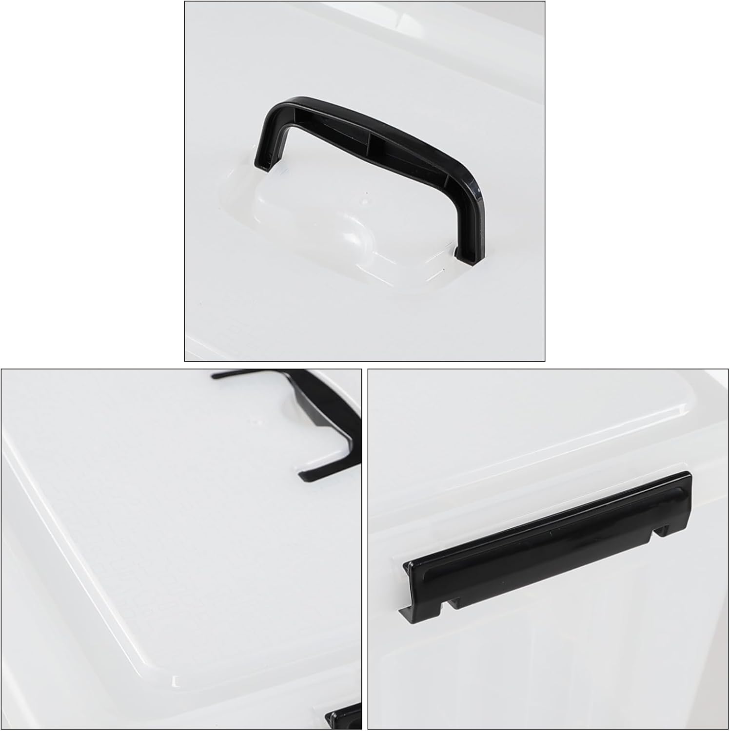 18 Quart Clear Plastic Storage Latching Bin with Lids, Latch Box with Handle, 4 Packs