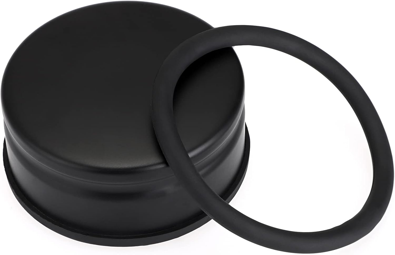 Sumnacon Heavy Duty Floor Door Stopper No Drill, Durability Stainless Steel Door Stops with Anti-Skid Rubber - Contemporary Decorative Safety Doorstop for Home Office Commercial Industrial, Black