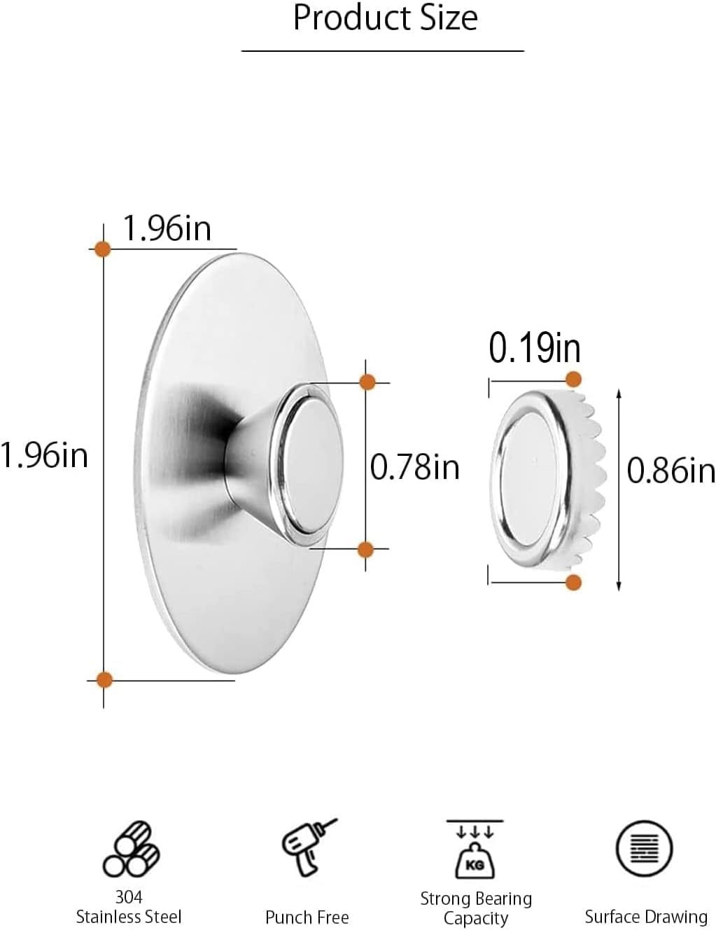 Magnetic Soap Holder Self Draining, 1Pcs Bar Soap Holder for Shower Wall, Stainless Steel Soap Savers for Bar Soap, Kitchen/Bathroom Soap Dishes, Easy Clean Soap Holders (Silver)