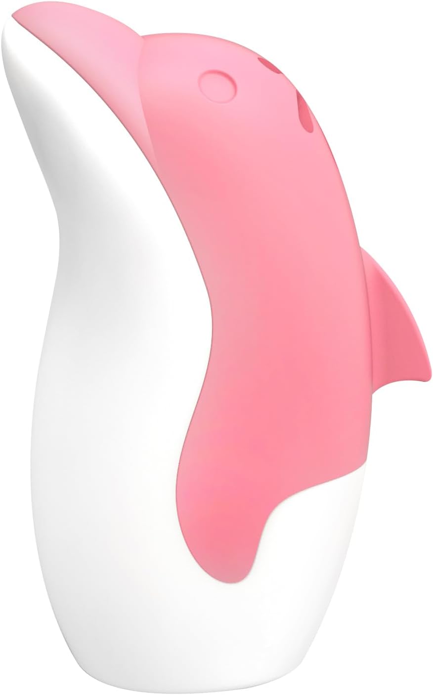 Asltw Upgrade Cute Fridge Deodorizer, Dolphin Fridge Cleaner, Freezer Odor Freshener, Add Baking Soda Reusable Fun Kitchen Gadgets (Pink)