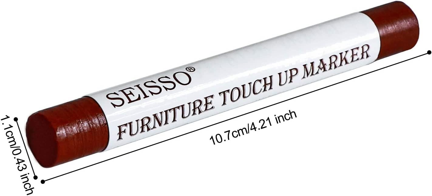 SEISSO Wood Filler Sticks, Furniture Wax Crayons for Scratches, 10 Pcs Wood Floor Repair Wax Filler Sticks, Touch Up Wax Sticks Repair Kit for Scratches, Holes, Floor, Laminate, Carpenters