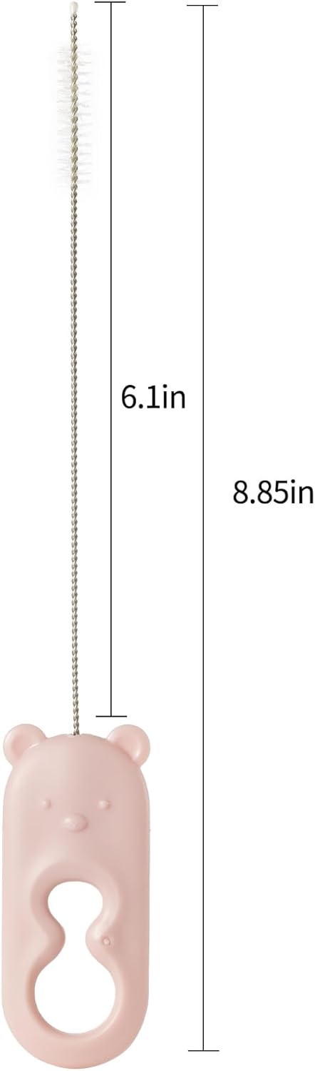 Chemimoso Straw Brushes Set of 4 - Cleaner for Metal, Glass, Smoothie Straws & Stanley Bottles