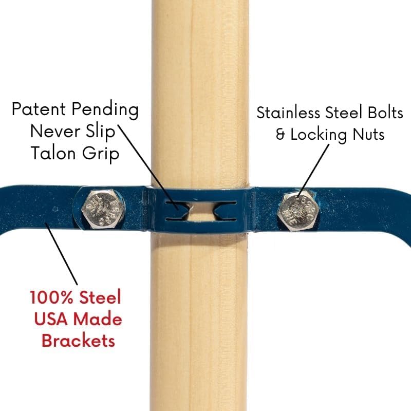 USA Broom 24" Soft Sweep Indoor Push Broom with 60" Handle. Ideal for Epoxy & Polished Floors. Durable American Made Steel Brackets-Stainless Steel Hardware. No Plastic. 100% Made in The USA