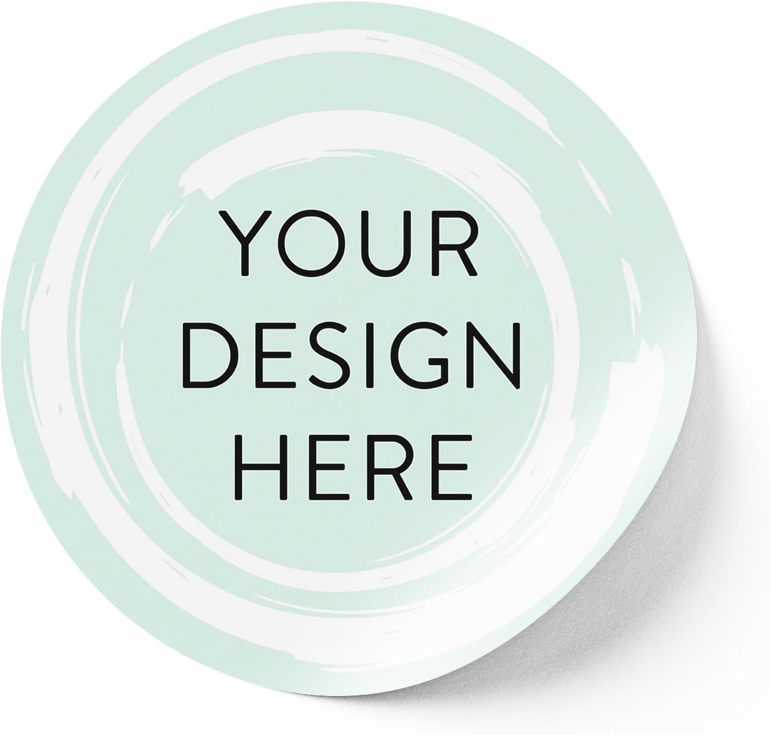 100 Custom Vinyl Stickers - Upload Your own Image, Text, Design, Logo - Personalized Logo Labels for Handmade, Packaging, Bottle, Jars, Candle, Brand Stickers (Mint, 3x3)