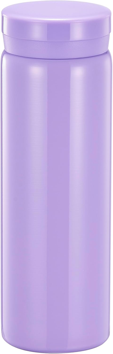 10oz Mini Water Bottle Stainless Steel Thermos Small Flask - Insulated Vacuum, Leak Proof, Keeps Drinks Hot/Cold - Ideal for Coffee, Tea, Water - Purple