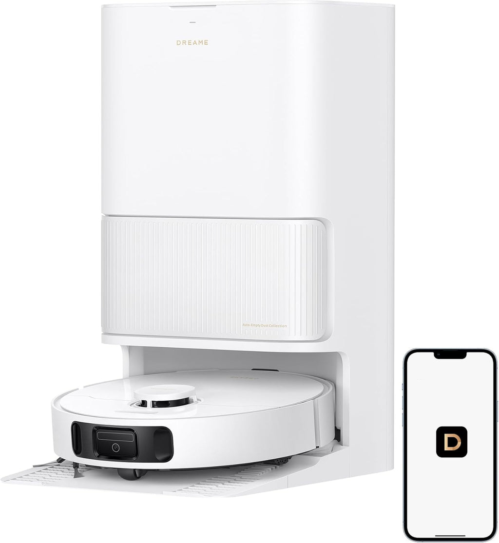 DREAME L40s Ultra CE Robot Vacuum and Mop Combo with Self-Emptying Dock, 13,000Pa Suction, Mop Self-Cleaning and Auto-Raising, Ultrasonic Carpet Sensing, Ideal for Pet Hair, Carpet and Hard Floors