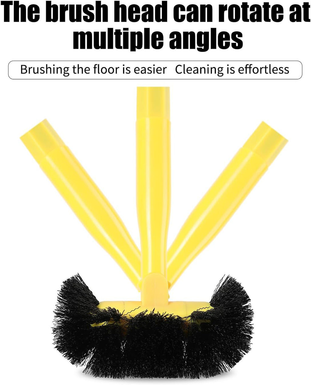 Grout Cleaning Brush with Long Handle - Hard Bristle Hand Held Grout Cleaner Brush for Tile Grout, Shower Cupboard Corner Cleaning