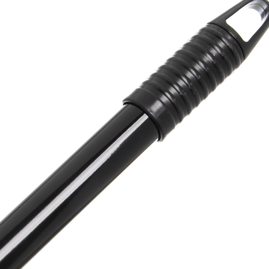 Carlisle FoodService Products Duo-Pan Upright Dust Pan with Serrated Yoke for Home, Restaurants, Kitchen, Lobby, And Office, Plastic, 30 Inches, Black