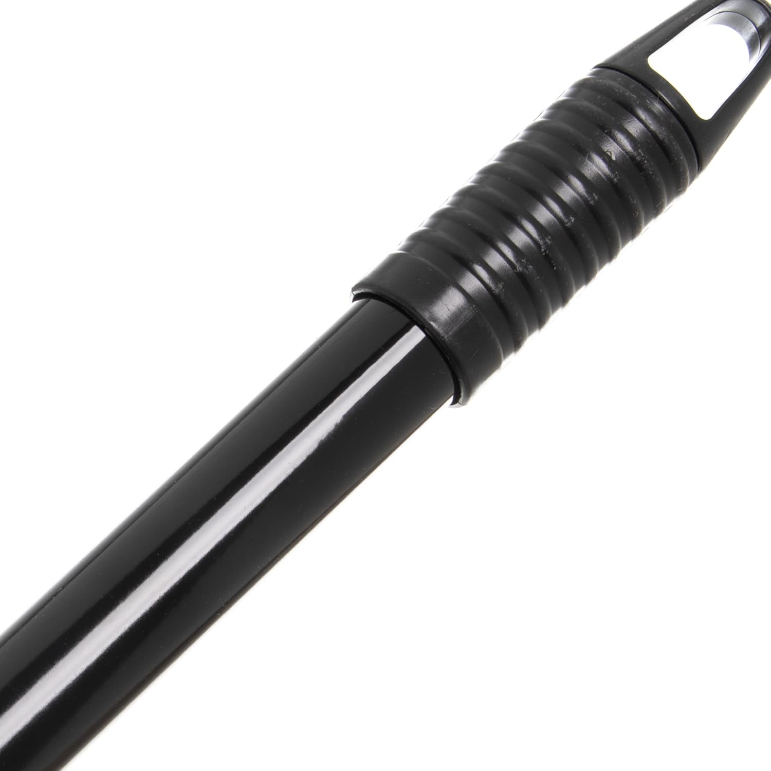 Carlisle FoodService Products Duo-Pan Upright Dust Pan with Serrated Yoke for Home, Restaurants, Kitchen, Lobby, And Office, Plastic, 30 Inches, Black