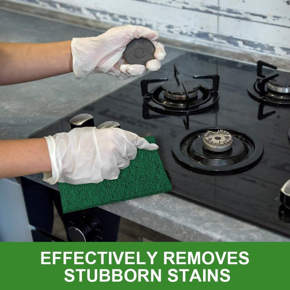 AIDEA Heavy Duty Scouring Pads, Dish Scrubber Pads for Household and Kitchen, Multipurpose Scour Pads for Cleaning, 96 Pack, 5.5in*3.5in