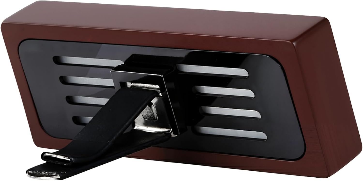 4 Refreshing Scent Bags Wood Car Air Freshener Vent Clip (DARKWOOD, Misty Grove)- Natural Scent Diffuser for Car, Truck & SUV with Premium Essential Oil Starter Kit Gift For Men & Women