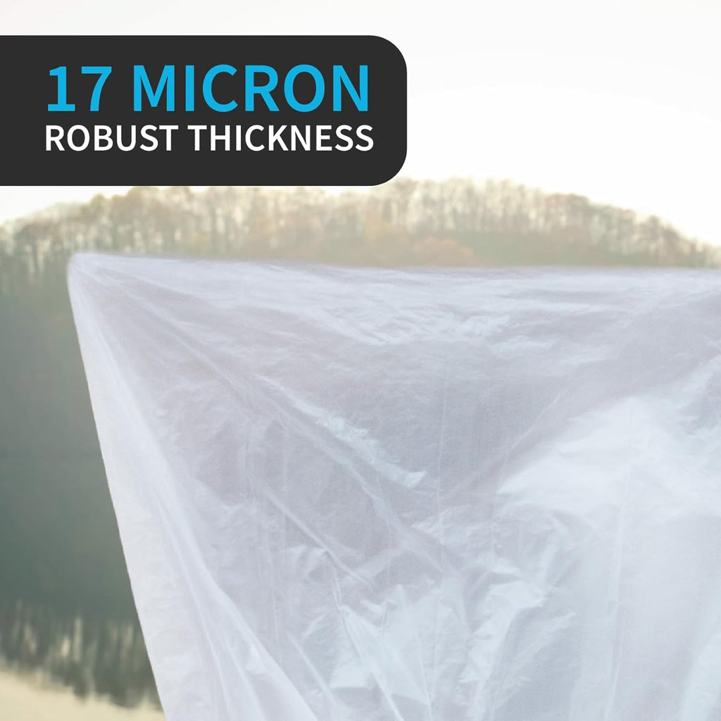 Large Garbage Bag - 55-60 Gallon Capacity, Heavy Duty, High Density, Tear Resistant, Unscented, Extra Strength for Commercial, Industrial, Office, House, Lawn, Events, Bulk Qty 150 Bags