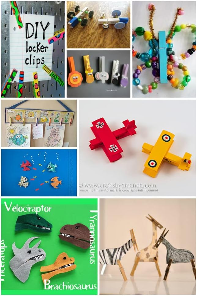 1.9 Inch Blue Clothespins Wall Decor Hang Pictures Artwork Kitchen Clips for Chip Bags with Sturdy Twine String Pack 50