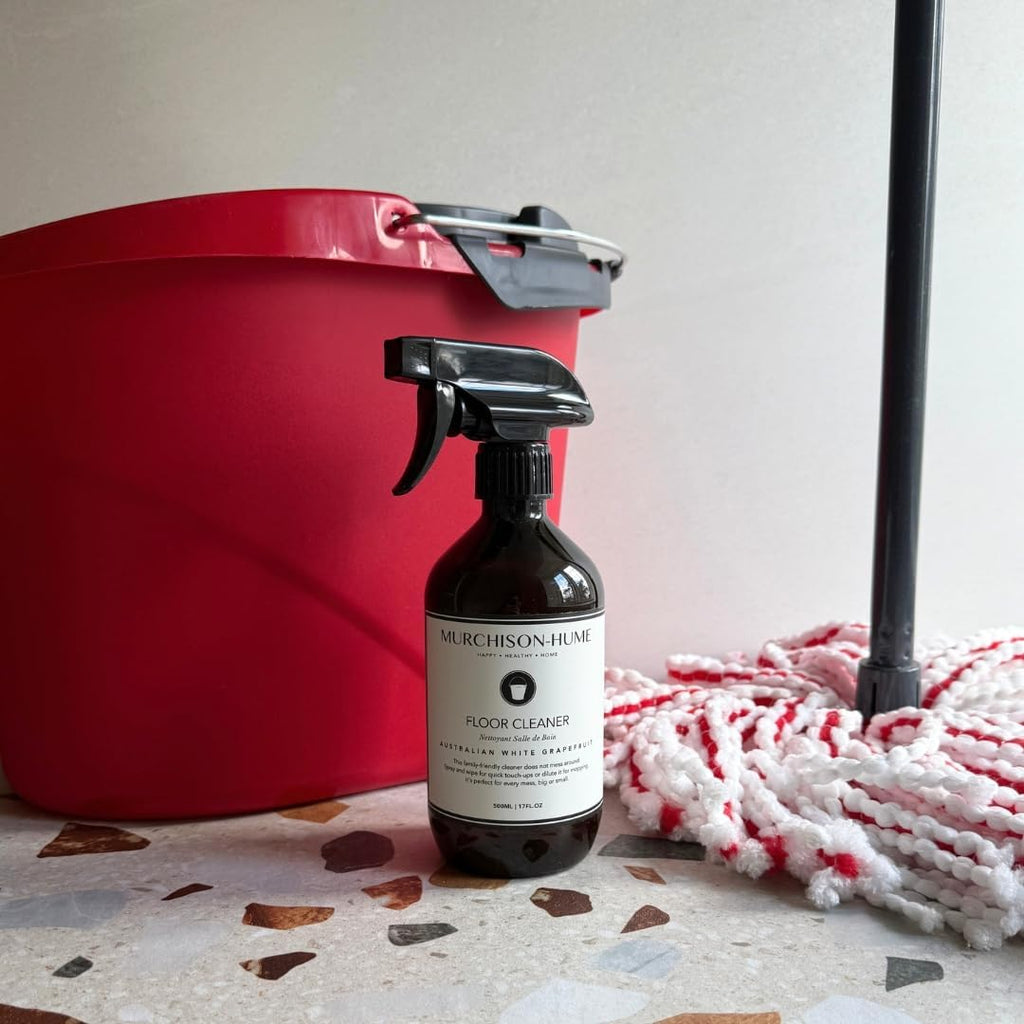 Murchison-Hume Natural Floor Cleaner Spray – Pet-Friendly, Non-Toxic, Plant-Based Formula for Hardwood, Tile & Laminate – Streak-Free Shine, Australian White Grapefruit – 17oz Bottle (2 Pack)