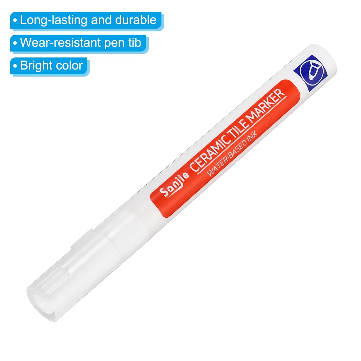 PATIKIL Grout Pen, 4 Pack White Tile Marker Waterproof Grout Sealer Pen Tile Repair Pens Paint Pens for Wall Floor Bathroom Kitchen Refresh