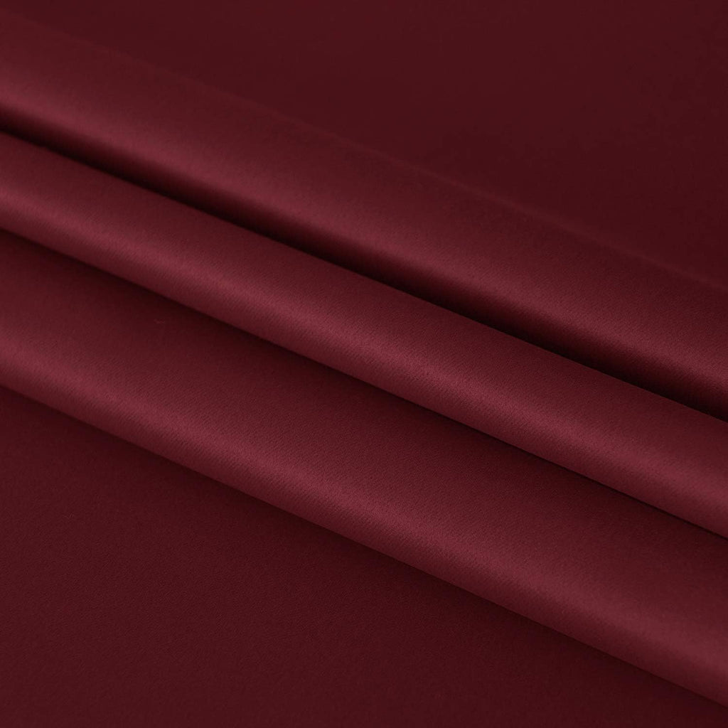 DWCN French Door Curtains – Rod Pocket Thermal Blackout Curtain for Doors with Glass Window, Kitchen and Patio Doors for Privacy, 54 X 80 Inches Long, 1 Curtain Panel with Tieback, Burgundy
