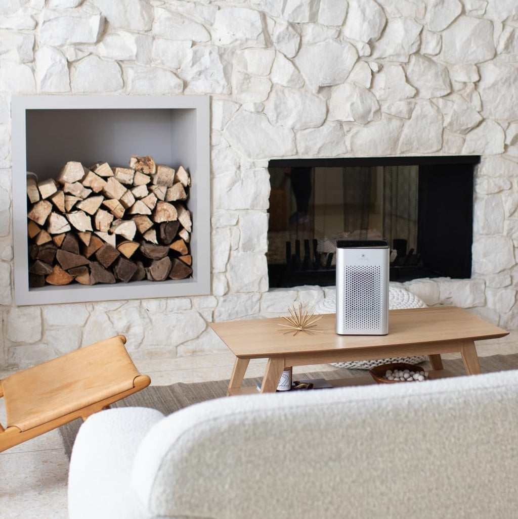 Medify MA-25 Air Purifier with True HEPA H13 Filter | 825 ft² Coverage in 1hr for Allergens, Smoke, Wildfires, Odors, Pollen, Pet Dander | Removal to 0.1 Microns | Silver, 1-Pack