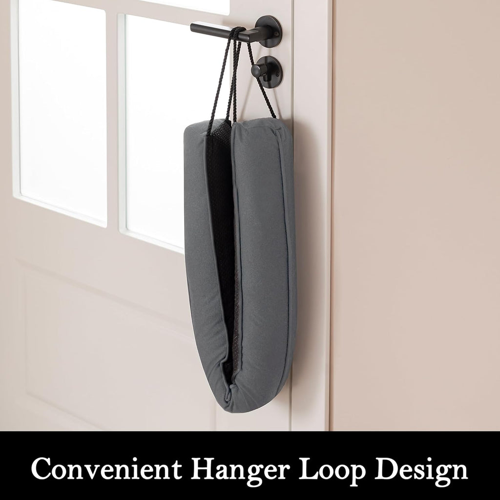 Sunolga 48" Door Draft Stopper Blocks Hot and Cold Air with Removable Washable Cover for Gaps Up to 3", All-Season Seal Strip for Noise, Wind, Door Sweep for Bottom of Door, Home Essentials, Gray