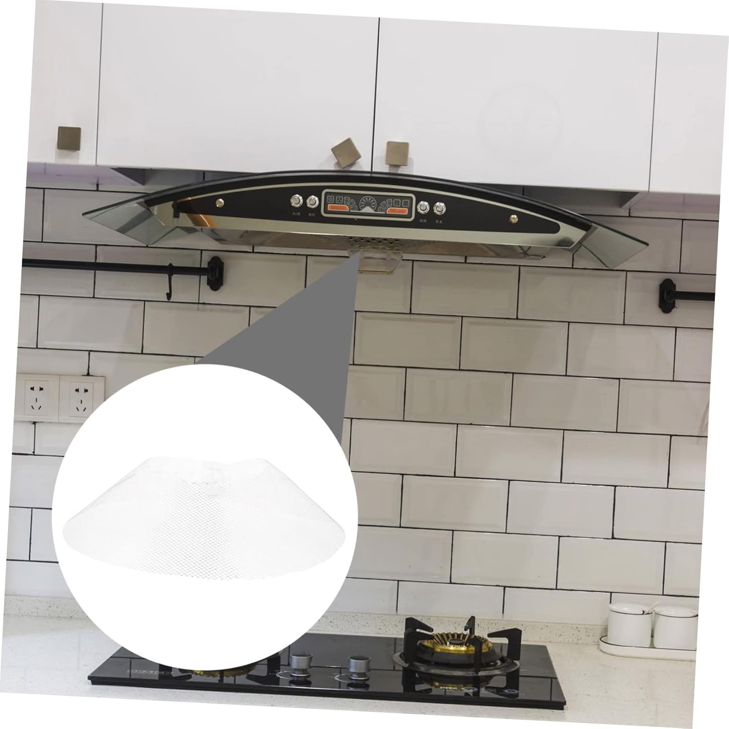 10PCS Durable Range Hood Filter Net Kitchen Replacement Practical Bowl Shaped Oil Filter for Home and Restaurant Exhaust Fans