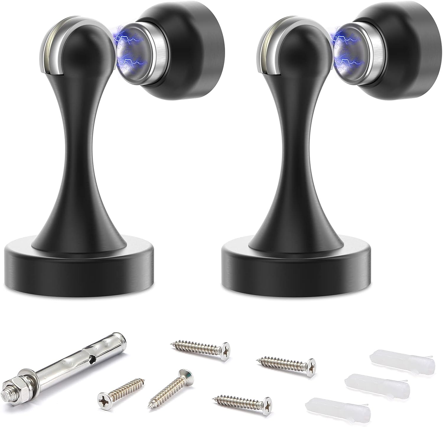 Magnetic Door Stop Stainless Steel，Door Stopper, Heavy Duty for Various Door Types, Keep Your Door Open, Wall Mount Door Holder/Catch