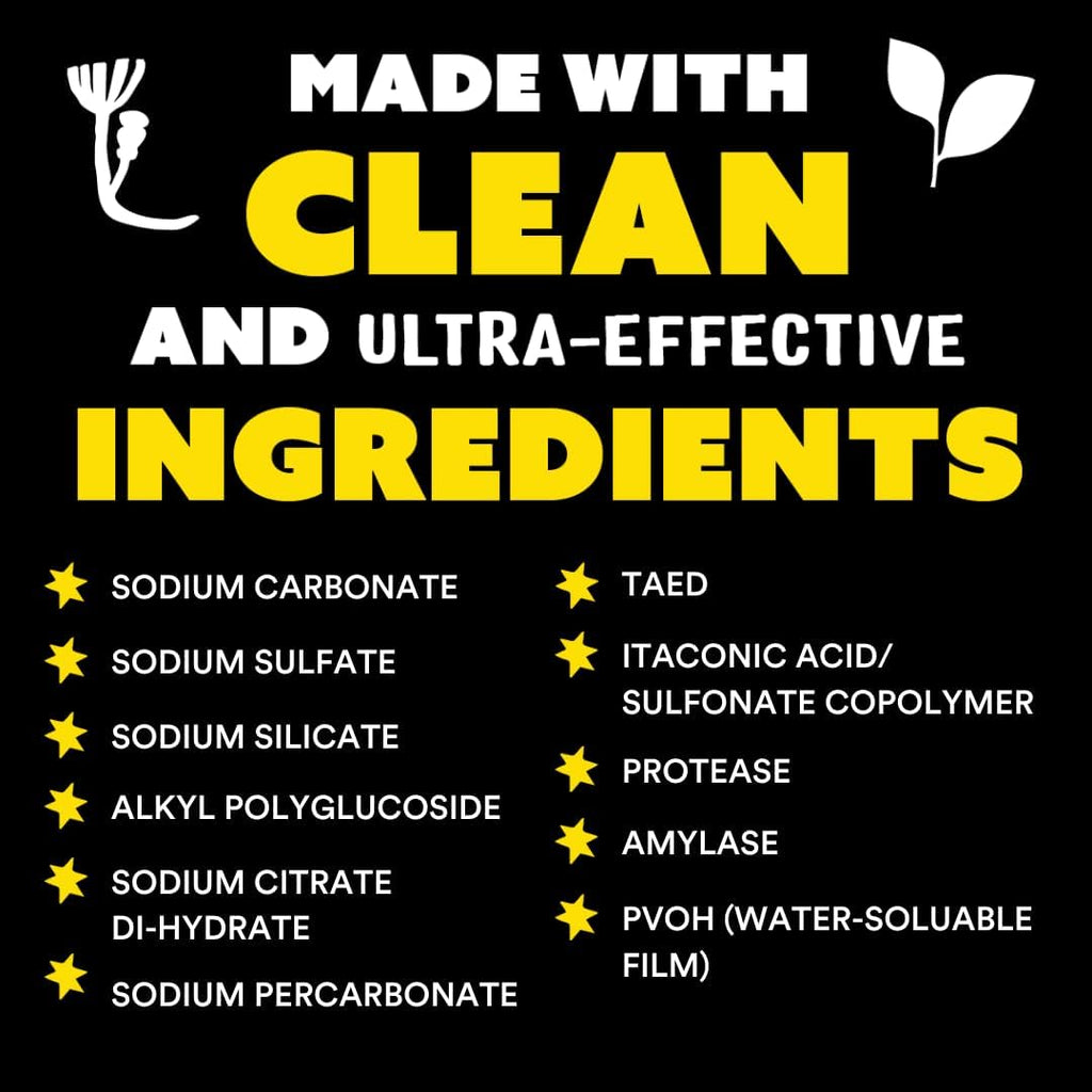 Molly's Suds Dishwasher Pods | Clean Dishwasher Detergent, Cuts Grease & Rinses Clean (Residue-Free) for Sparkling Dishes | 120 Auto-Release Tabs (Unscented)