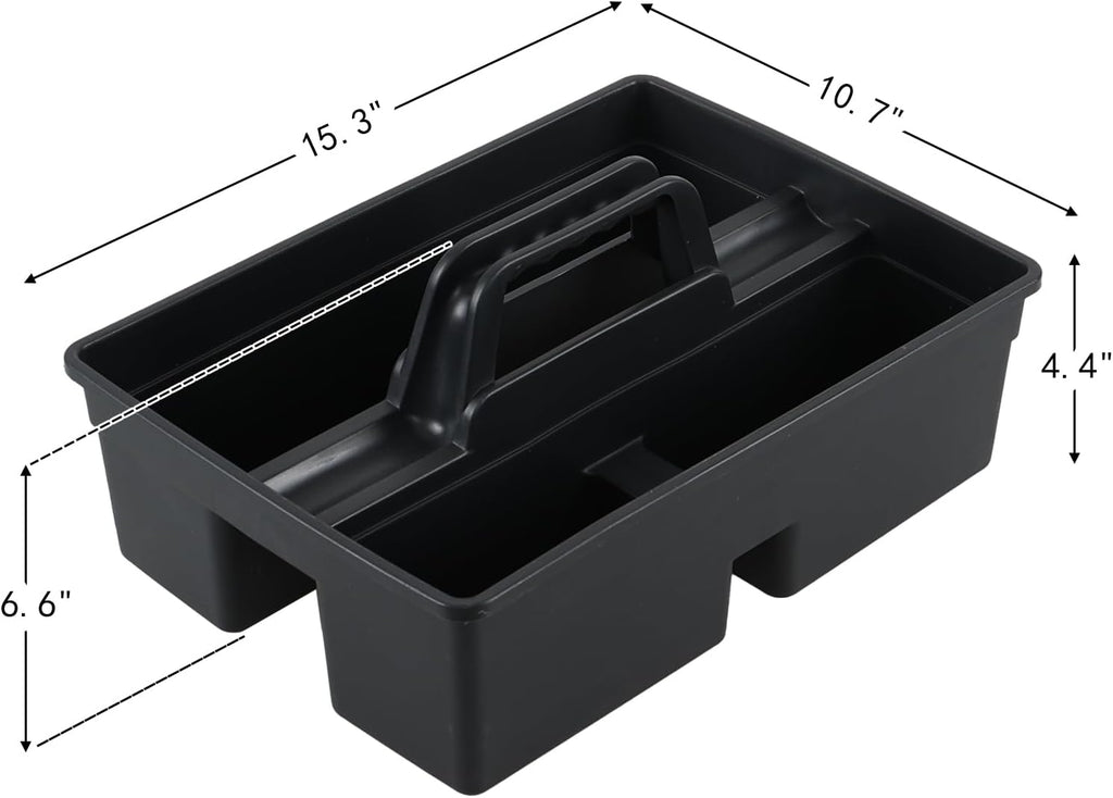6 Packs Plastic Cleaning Tool Caddy with Handle, Cleaning Supply Carry Caddy for Cleaning Products