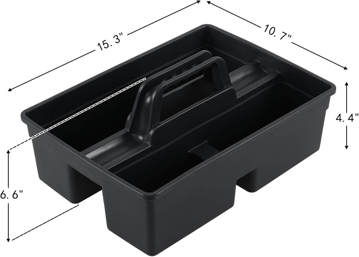 6 Packs Plastic Cleaning Tool Caddy with Handle, Cleaning Supply Carry Caddy for Cleaning Products