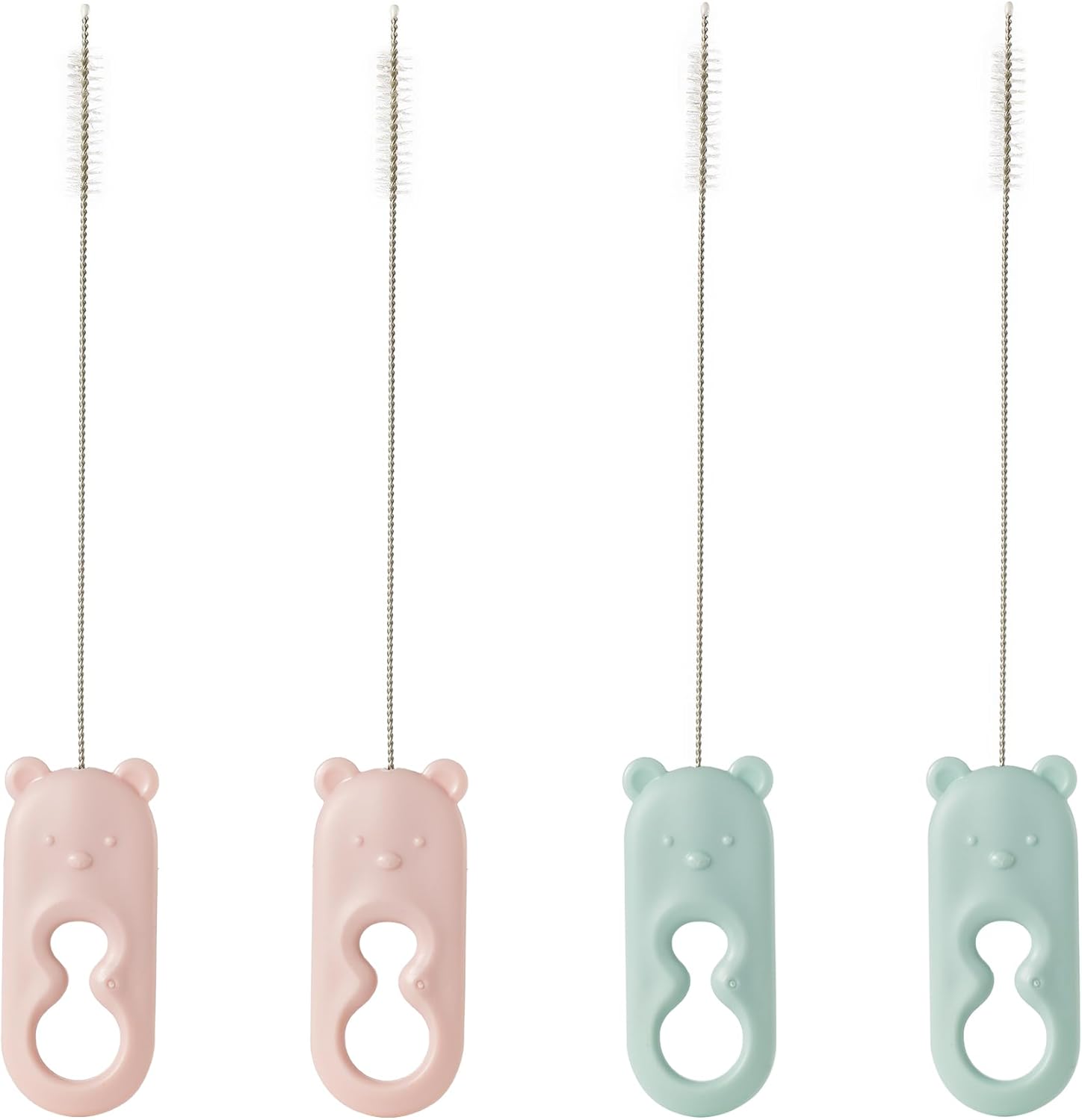 Chemimoso Straw Brushes Set of 4 - Cleaner for Metal, Glass, Smoothie Straws & Stanley Bottles