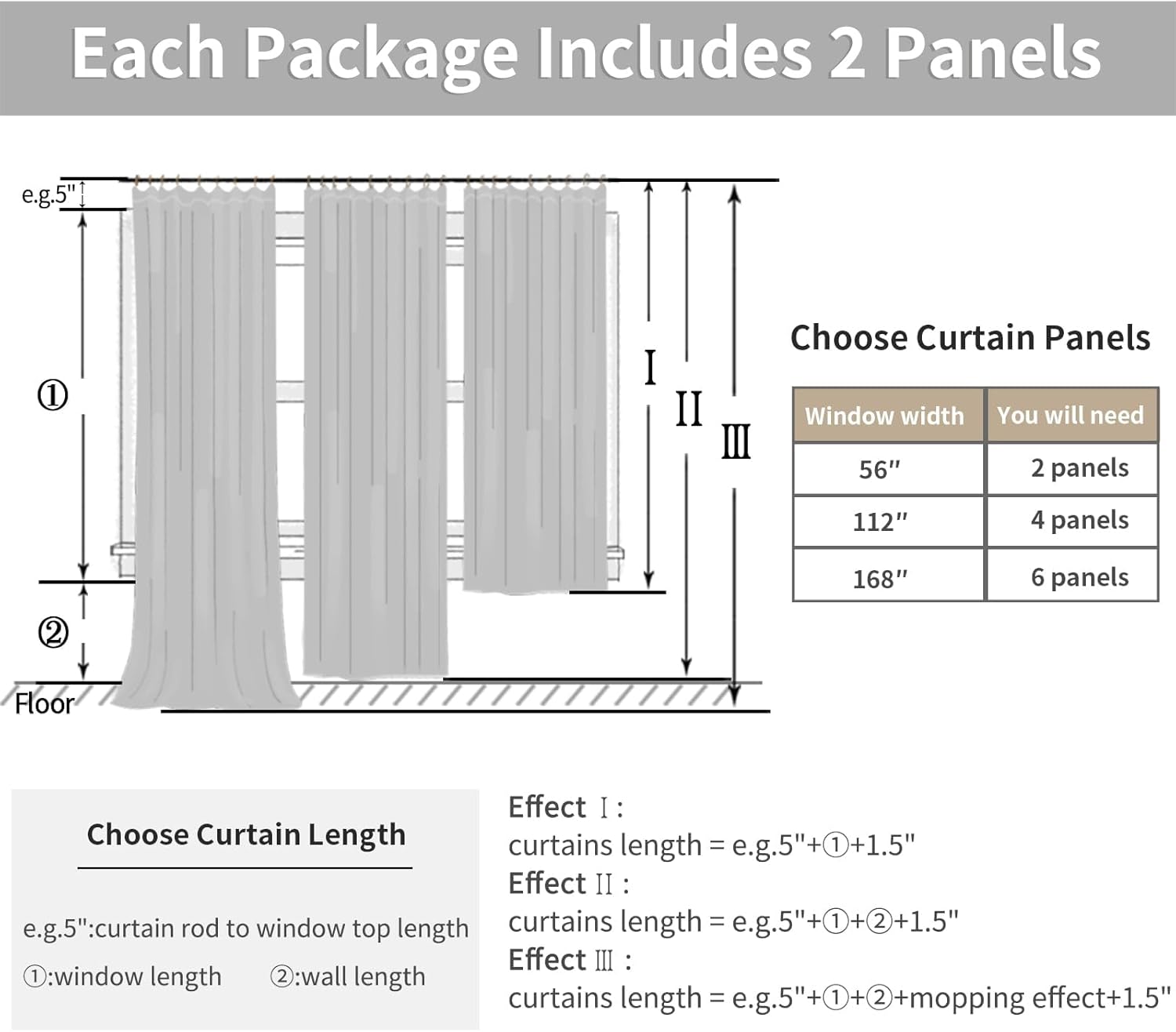 YoungsTex Pinch Pleated Linen Curtains 102 Inch Length 2 Panels Light Filtering Textured Window Drapes for Living Room Bedroom Sliding Door Back Tab, 40 X 102 Inch