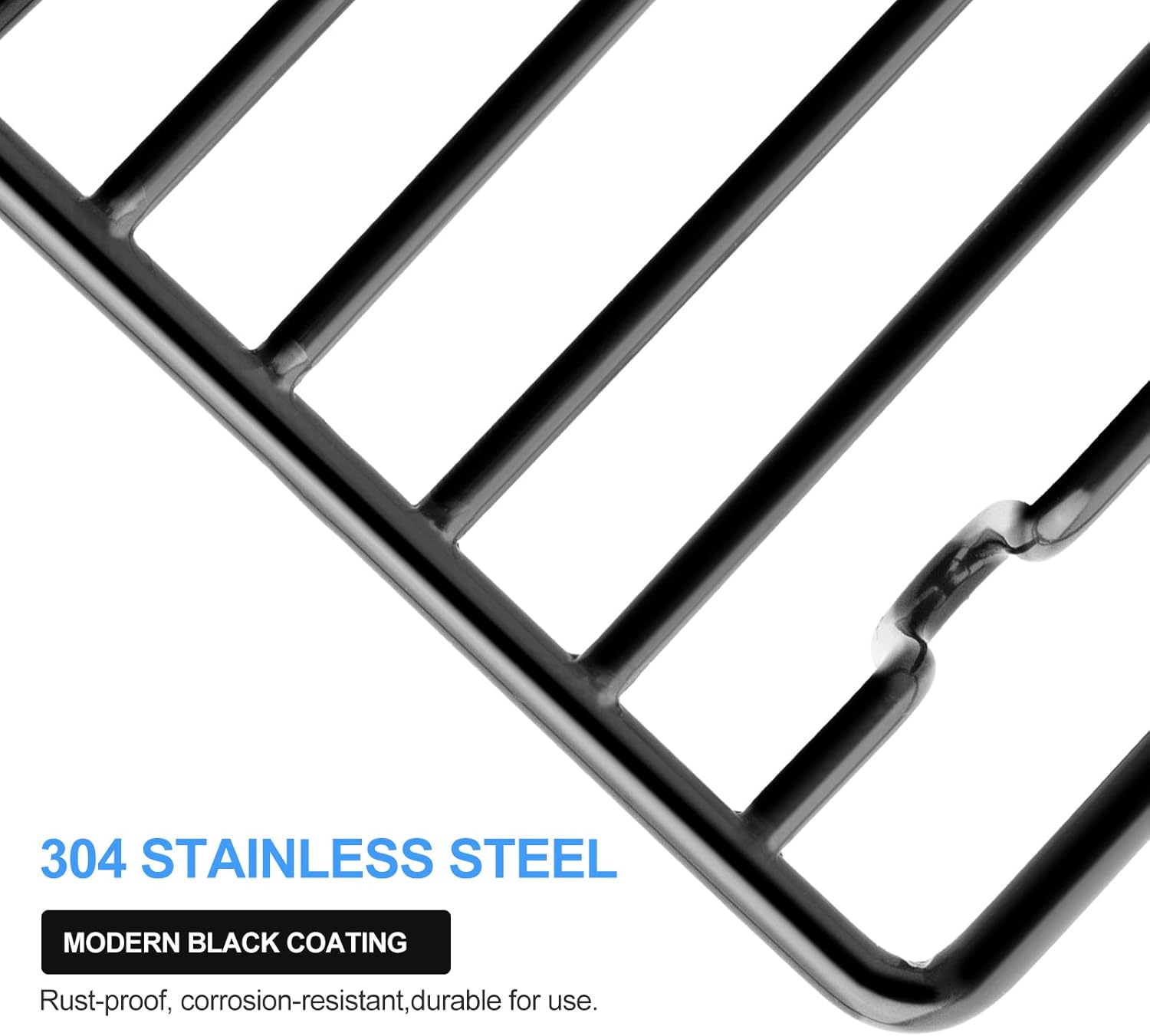 Bar Soap Dish Holder for Shower Bathroom Stainless Steel Rust Proof Self Draining, Black-2 Pack