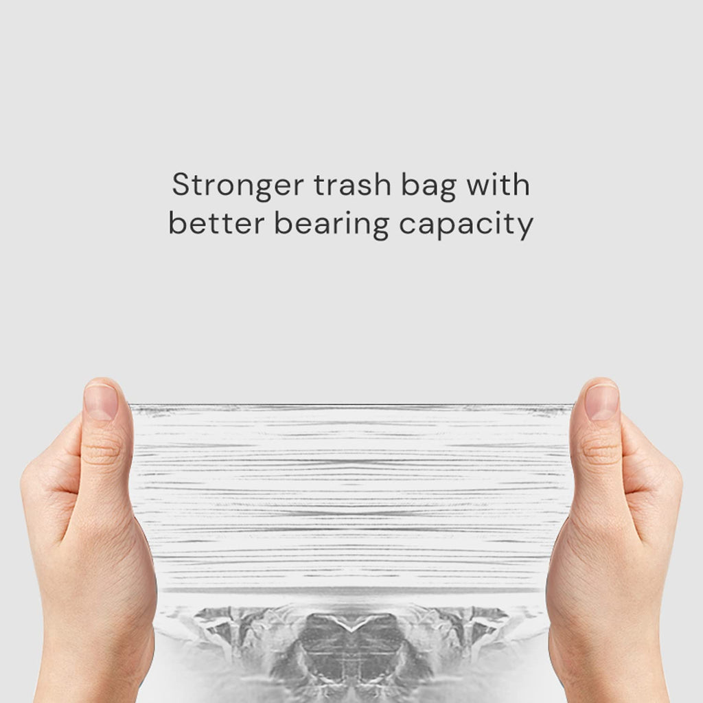 TOWNEW T Air One Official Refill Rings for Smart Bathroom Trash Can, Sturdy Trash Bags for Electric Automatic Trash Can, 2.6 Gallon, 8 pk White Refill Rings - Up to 96 Trash Bags