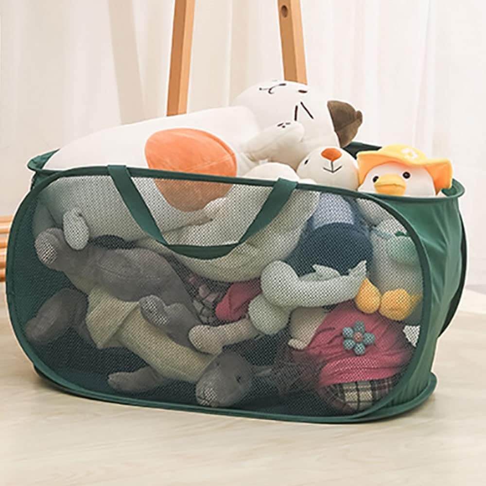 4 Pack Closet Storage Bins, Storage Containers for Closets, Fabric Closet Bins for StorageDecorative ,Collapsible Baskets for Organizing Clothes Toy Nursery (Black/Blue/Beige/Gray)