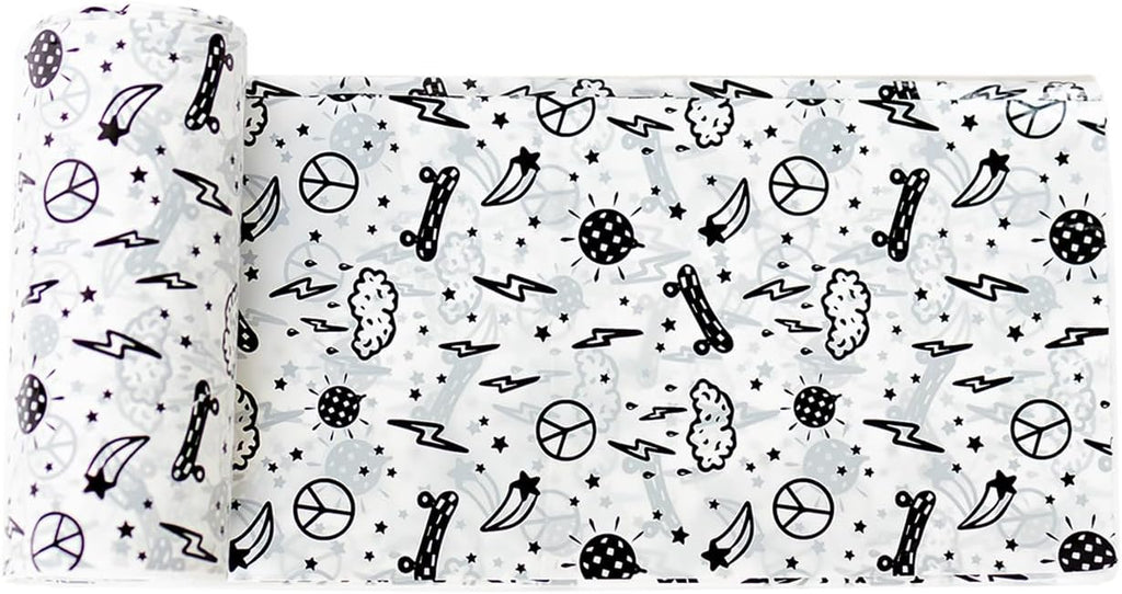 Happy Haven Trash Bags for 2,3,4 Gallon Trash Can, Small Garbage Bags - Bedroom & Bathroom, Decorative Cute Wastebasket Trash Can Liner Kids - 50 Count (Everyday Electric)