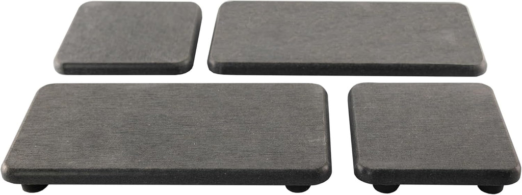 Set of 4 Water Absorbent Diatomite Coasters, Diatomaceous Earth Kitchen Soap Dish, Bathroom Trays, Water Absorbing Stone Used for Hand Soaps & Plants & Toiletries in The Modern Home