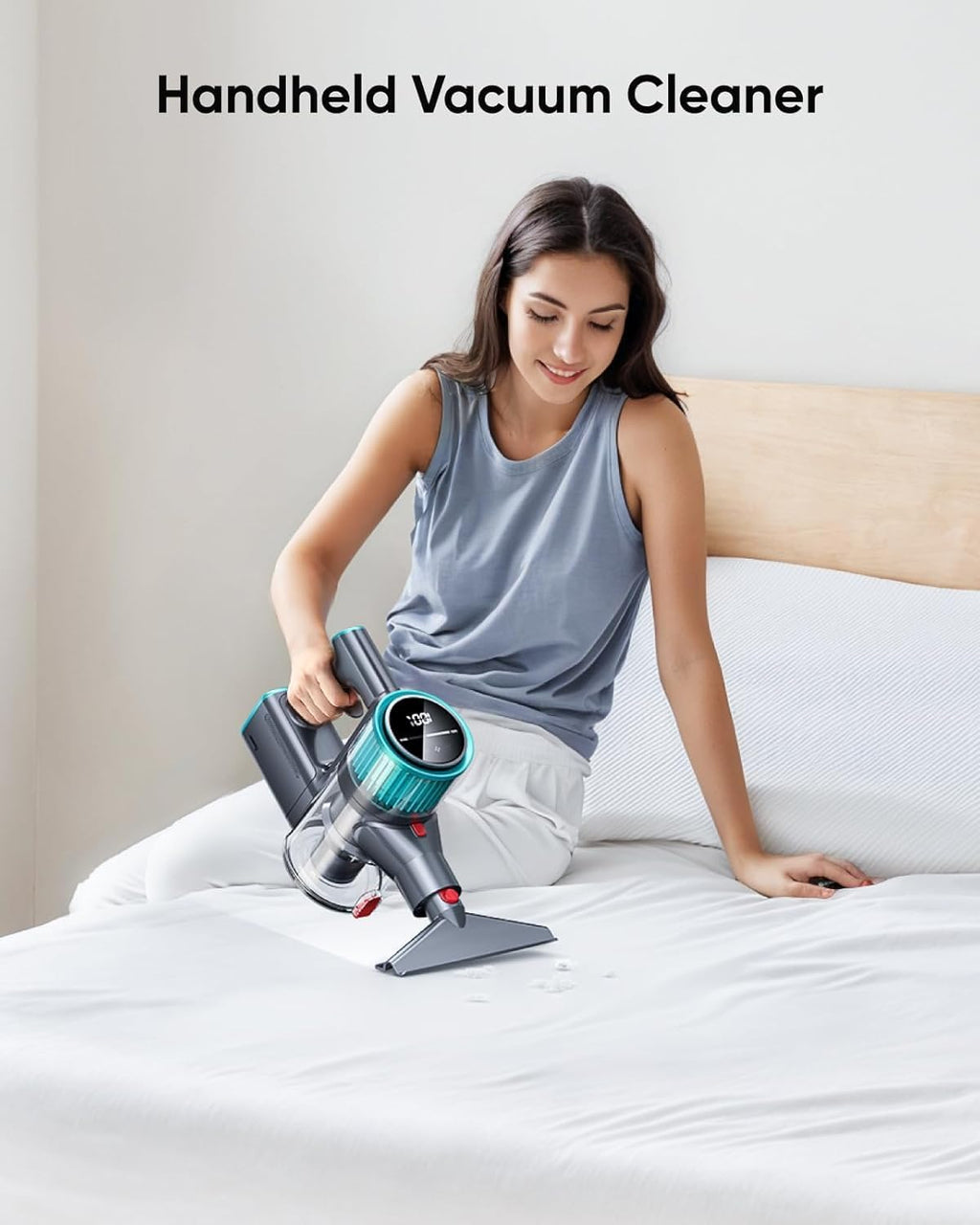 Cordless Vacuum Cleaner, 50Kpa 600W Vacuum Cleaners for Home, 60 Mins Stick Vacuum Cordless Rechargeable, Self-Standing, Wall Mount Charging Household Vacuum Cleaner for Carpet Pet Hair Hardwood Floor