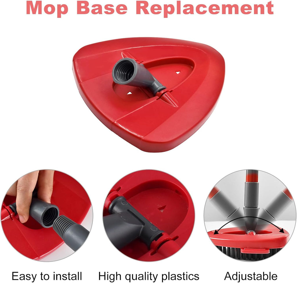 Mop Handle for Ocedar,Spin Mop Replacement Head Base Compatible with O Cedar,4-Section Spin Mop Handles and Base for EasyWring Spin Mop